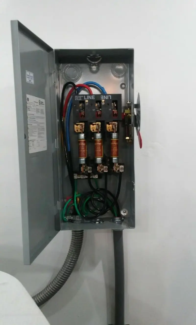 Three-phase disconnect switch installed for Electrical Wiring & Rewiring in Edenton